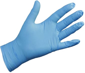 picture of Supreme TTF Powder-free Blue Disposable Nitrile Gloves - Box of 100 - HT-GEN