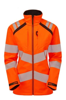 Picture of Pulsar Life Ladies Softshell Jacket Orange - PR-LFE966-ORG