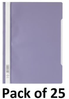 picture of Durable - Clear View Folder A4 - Light Purple - Pack of 25 - [DL-252312]