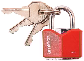 picture of Amtech 25mm Rhombic Chrome Plated Iron Padlock - [DK-T0702]