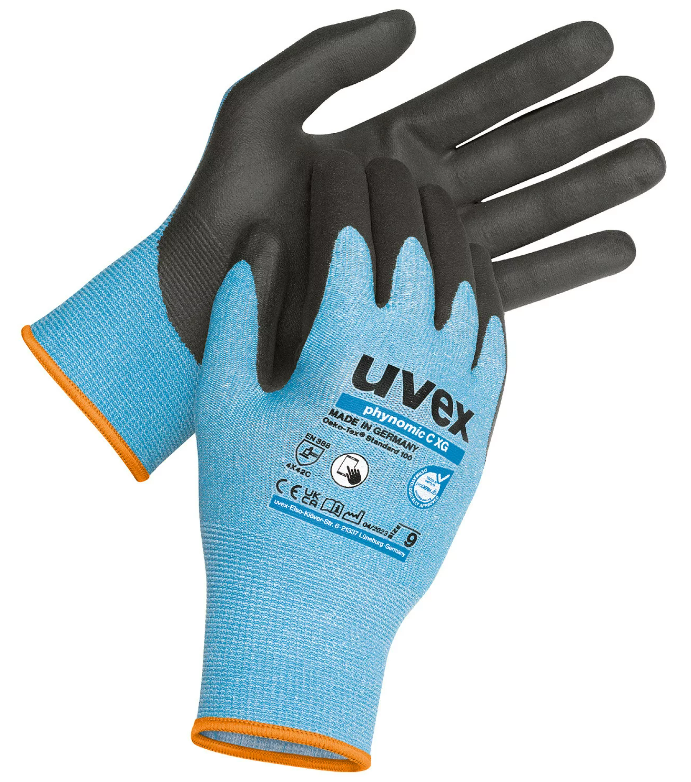 Uvex Phynomic C XG Cut Protection Glove Blue/Black - TU-60047