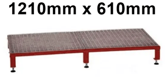 picture of Slingsby Adjustable Modular Work Platform - Red - 1210mm - Adjustable Height 140-210mm - [SLB-434964] - (LP)