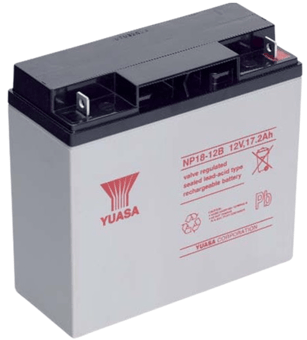 picture of Yuasa NP18-12B Valve Regulated Lead Acid Rechargeable Battery - 12v 18Ah - [BRH-SLAYUANP18-12B]