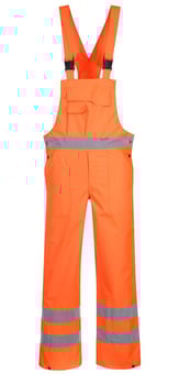 Picture of Portwest - Orange Hi-Vis Unlined Bib & Brace - PW-S388ORR