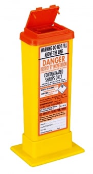 picture of Medical Safety Orange Sharps Bin 