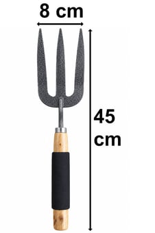 picture of Garden Patch Heavy Duty Garden Fork with Soft Foam Grip Handle - 45cm - [OTL-320577]