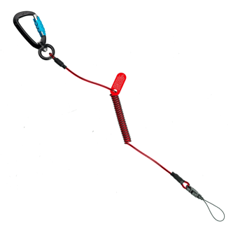 picture of Gripps Coil E-Tether With Dual-Locking Carabiner - 0.5kg - [GPS-H01054]