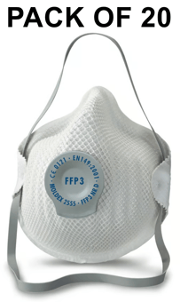 picture of Moldex 2555 FFP3 NR D Valved Masks - Pack of 20 - [MO-2555]