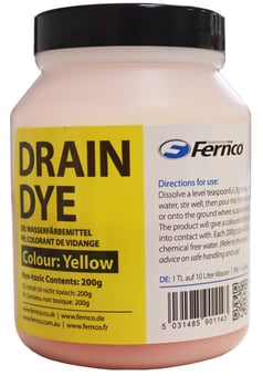 picture of Fernco Drain Tracing Dye 200g - Yellow - [S1-DTD-YELLOW] - (LP)