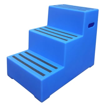 Picture of Manual Handling Blue Premium Safety Steps - 3 Step - [SL-ACCESS109-B]