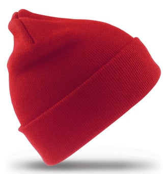 picture of Result Woolly Red Ski Hat - Heavyweight Knit - [BT-RC29-RED]