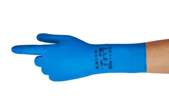 picture of Ansell 79-700 Virtex Nitrile Blue Gloves - Pair - AN-79-700