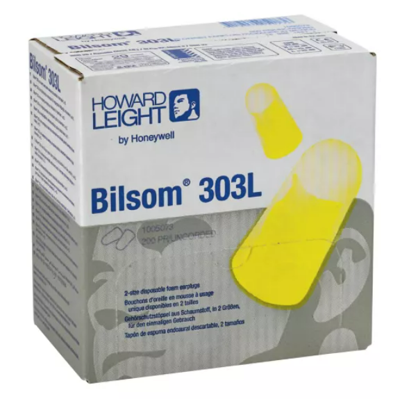 Howard Leight BILSOM 303 Disposable Foam Earplugs Large - Uncorded - [HW-1005073]
