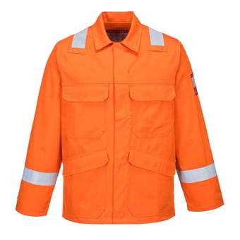 picture of Portwest - Orange Bizflame Plus Jacket - PW-FR25ORR