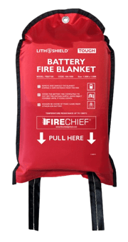 picture of Firechief LithShield Tough Battery Fire Blanket - 1.55 x 1.55m - FBBT155 - [HS-104-1090]