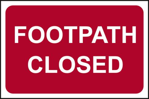 picture of Spectrum Footpath Closed – RPVC 600 x 400mm – [SCXO-CI-14601]