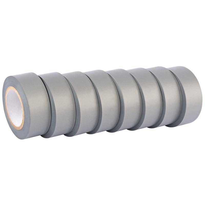 picture of Grey Insulation Tape to BSEN60454/Type2 - 10M x 19mm - Pack of 8 - [DO-90084]