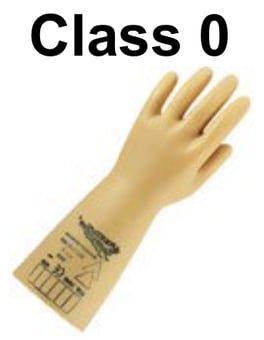 picture of Polyco Class 0 Electricians Yellow Gloves - 360mm - BM-RE0360