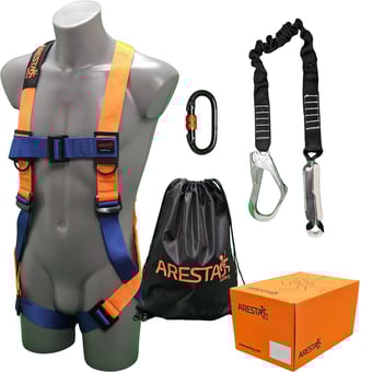 picture of ARESTA Scaffolder Kit 1 - Single Point Harness - Standard Buckle - EN361 EN354 - [XE-AK-S01S]
