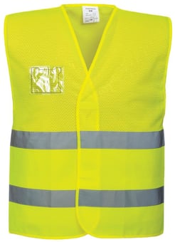 Picture of Portwest - Hi-Vis MESH COOL Yellow Vest - PW-C494YER