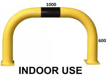 picture of BLACK BULL Protection Guard XL - Indoor Use - (H)600 x (W)1000mm - Yellow/Black - [MV-195.20.048] - (LP)