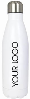 picture of Branded With Your Logo - Refresh Single Wall Stainless Steel Bottle - White Colour - [IH-PC-C5606-WHITE] - (HP)
