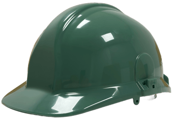picture of Centurion 1125 - Green Safety Helmet - Full Peak - Slip Ratchet - SHORT DATED - [CE-S03CGA]