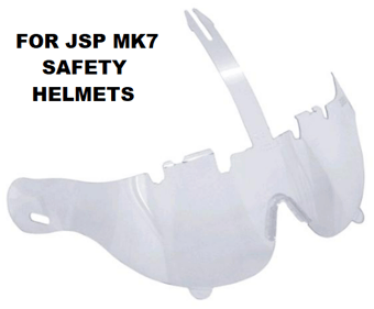 picture of JSP - Surefit Retractaspec Clear Polycarb Visor For MK7 Helmet - [JS-ANS010-200-000] - (DISC-W)