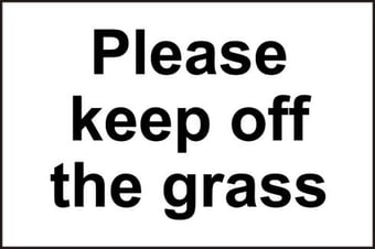 Picture of Spectrum Please Keep Off The Grass - SAV 300 x 200mm - SCXO-CI-14504