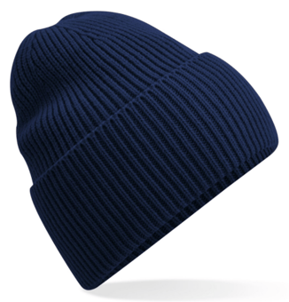 picture of Beechfield Oversized Cuffed Beanie - Oxford Navy Blue - [BT-B384R-ONA]