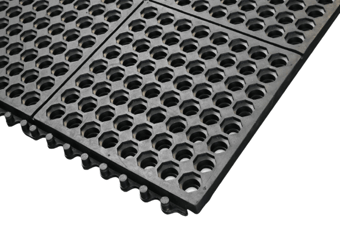 picture of Cushion Link Open Top General Purpose Anti-Fatigue Mat Black 92cm x 92cm - [BLD-CLO36GP]