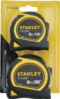 Picture of Stanley Tools - Tylon&trade; Pocket Tapes Twin Pack 5m/16ft + 8m/26ft - [TB-STA998985]