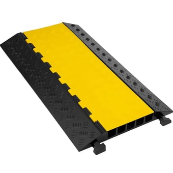 picture of Way4Now - Black-Yellow - 5 Channel Cable Cover Protector - [SHU-D-CP-5L]