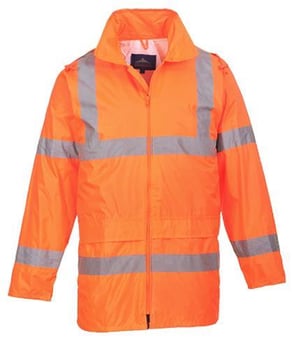 picture of Portwest - Orange Hi-Vis Rain Jacket - Waterproof - PW-H440ORR