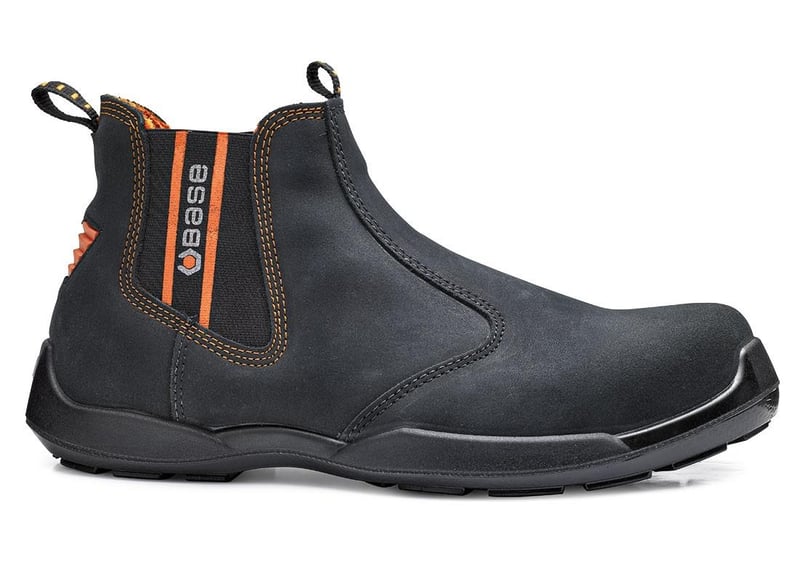 picture of S1P - SRC - Portwest - B0652 - Dealer Boot S1P - Black/Orange - Conforms to EN20345 - PW-B0652