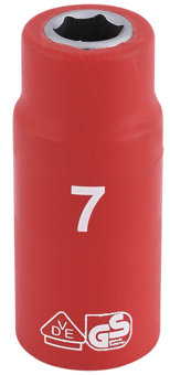 Picture of 1/4" Sq Dr Fully Insulated VDE Socket - (7MM) - EN 60900 - [DO-31325]