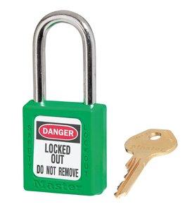 picture of Masterlock - Zenex 410 Lock-Out Padlock - Green - With One Unique Key - [MA-410GRN]
