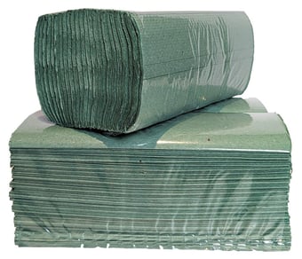 picture of ProSolve Green C-Fold Hand Towel 1 Ply 240 Sheet - Box of 12 - [PV-PVHTG1P]