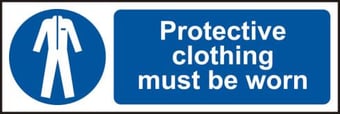 Picture of Spectrum Protective clothing must be worn - RPVC 300 x 100mm - SCXO-CI-11381