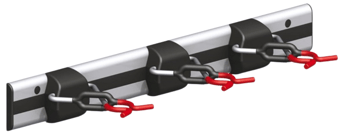 picture of Alfer Aluminium Coaxis X-Star Rail With 3 Clamps - 500mm - [PV-02932]
