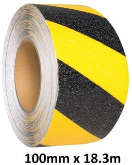 picture of PROline Anti-Slip Tape - 100mm x 18.3m - Black/Yellow - [MV-265.14.441] - (LP)