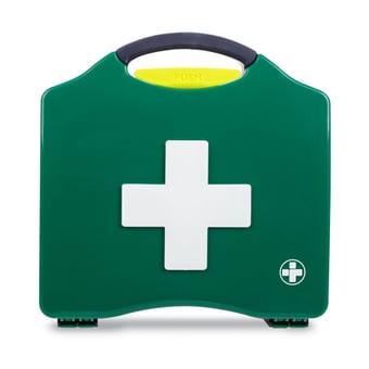 picture of HSE Approved - 1 Person First Aid Workplace Kit In Aura Box - 18.5CM X 18CM X 5.5CM - [RL-2111]