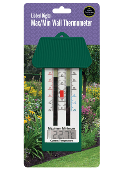picture of Garland Lidded Digital Max/Min Wall Thermometer - [GRL-W1015]