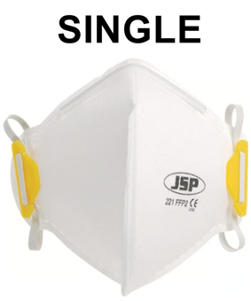 picture of JSP SINGLE Olympus FFP2 Fold Flat Disposable Mask - [JS-BEA120-101-B00] - (DISC-R)