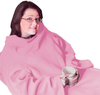 picture of Aidapt Sleeved Fleece Blanket - Pink - [AID-VM936EB]