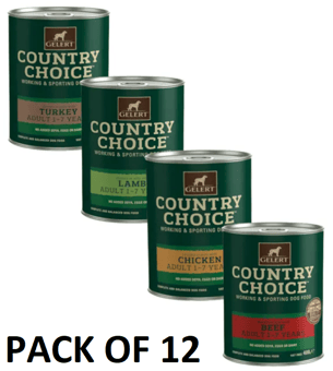 picture of Gelert Country Choice Working Dog Variety Chunks In Jelly 12 x 400g - [CMW-GELER0]
