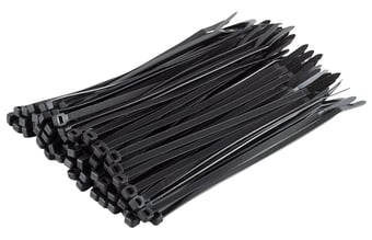 Picture of ProSolve Black Cable Ties - 350 x 4.8mm - Pack of 100 - [PV-PVCT350]