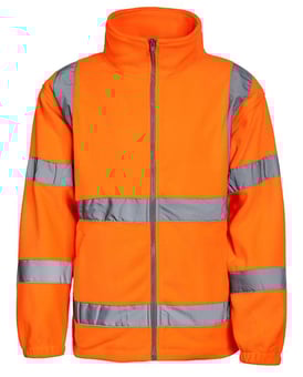 picture of Korntex Bergen Hi-Vis Fleece Jacket - Hi-Vis Orange - KTX-KXFJO