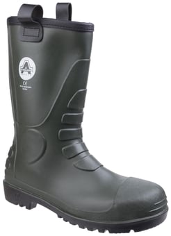 picture of Amblers FS97 PVC Green Rigger Boots S5 SRA - FS-21154-33824