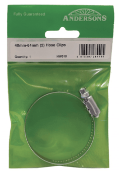 Picture of Andersons - 30 - 40mm Thumbscrew Zinc Plated Mild Steel Hose Clip - [CI-MI123P]